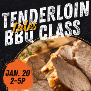 tenderloin tales bbq class at HUB with Chris Marks